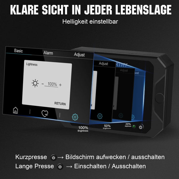 300A 3,5" berührbares Display Battery Monitor mit Hall-Sensor für AGM und Lithium Batterien (LiFePO4)