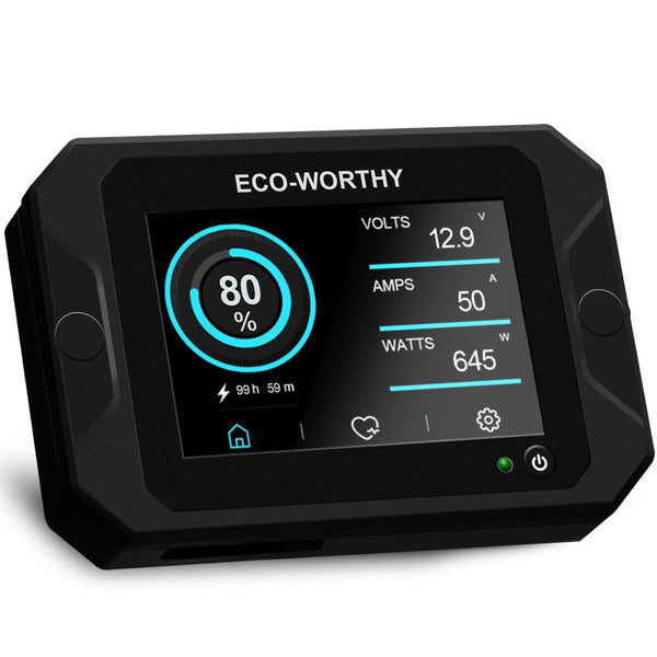 300A 3,5" berührbares Display Battery Monitor mit Hall-Sensor für AGM und Lithium Batterien (LiFePO4)