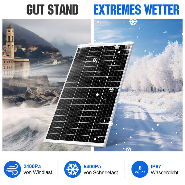 340Wp 12V Komplettset Solaranlage mit 40A MPPT DC Zu DC Batterieladegerät