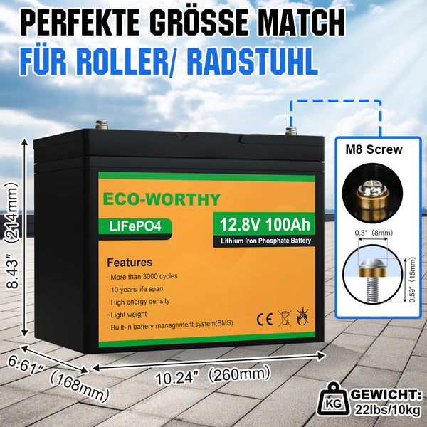 340Wp 12V Komplettset Solaranlage mit 40A MPPT DC Zu DC Batterieladegerät