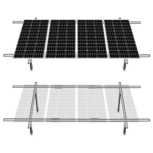 Verstellbare mehrteilige Solarmodul Montagehalterungen für 1-4 Stück Solarmodule
