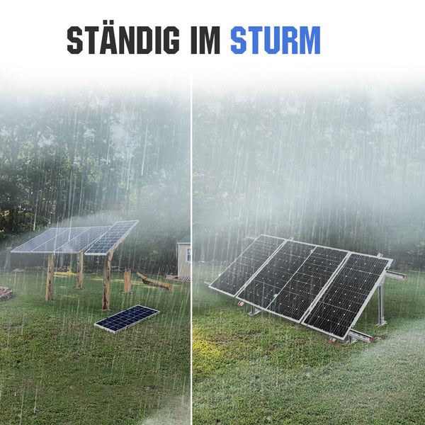 Verstellbare mehrteilige Solarmodul Montagehalterungen für 1-4 Stück Solarmodule