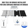 Verstellbare mehrteilige Solarmodul Montagehalterungen für 1-4 Stück Solarmodule