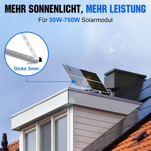 114cm Solarpanel-Neigungshalterungen mit einstellbarem Winkel