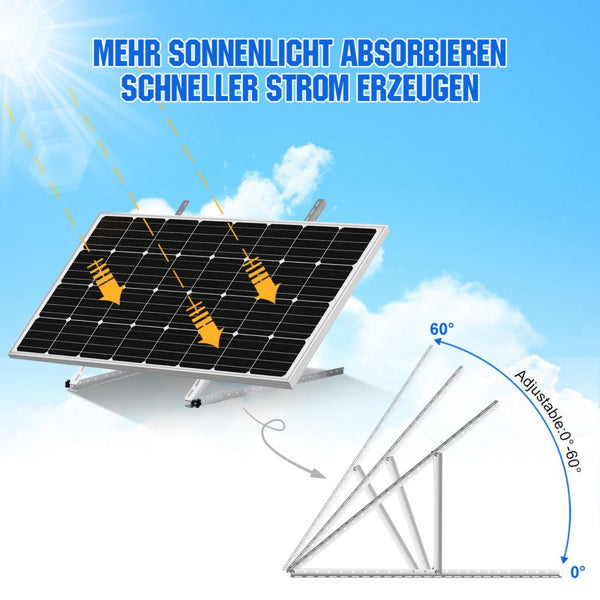 114cm Solarpanel-Neigungshalterungen mit einstellbarem Winkel