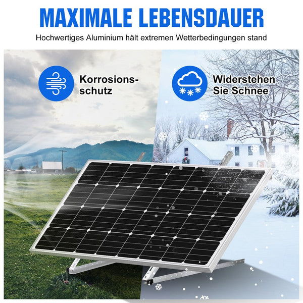 114cm Solarpanel-Neigungshalterungen mit einstellbarem Winkel