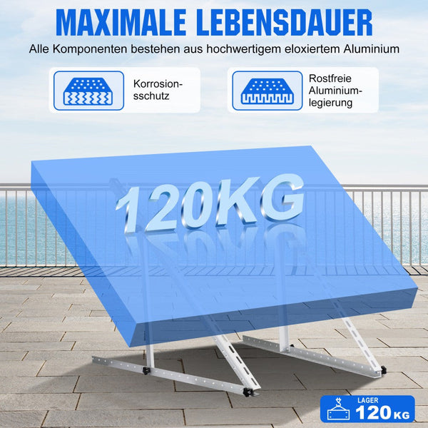 114cm Solarpanel-Neigungshalterungen mit einstellbarem Winkel