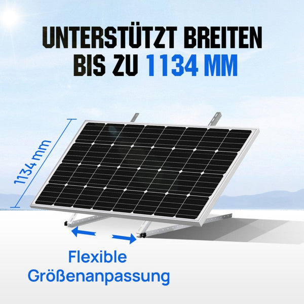 114cm Solarpanel-Neigungshalterungen mit einstellbarem Winkel
