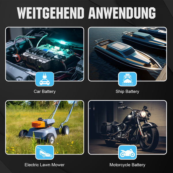 5A & 10A 12V Automatisch Slim Batterijlader met LCD-display voor Lithium (LiFePO4) Batterijen