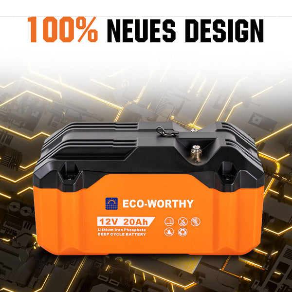 12V 20Ah tragbarer LiFePO4 Lithium Batterie