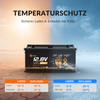 Lithink 12V 140Ah H190 LiFePO4-accu met Bluetooth & zelfverwarming, 200A BMS – DIN H8 voor onder de stoel in camper