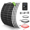 Wohnmobile 130Wp 260Wp 390Wp 520Wp 12V Basispaket Solaranlage mit 130Wp Semi-Flexibles Solarmodul