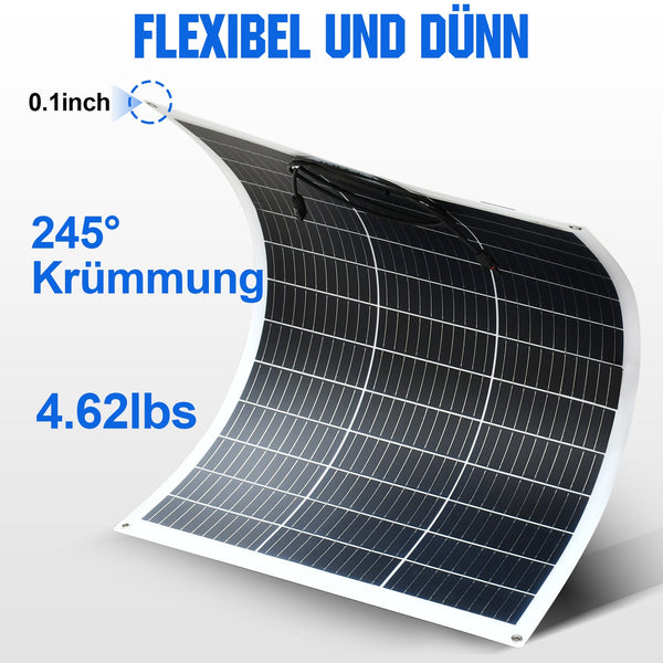 260Wp 12V Off Grid Zonne-energie systeem voor Campers met MPPT Zonnecontroller 12 V/24 V 15 A