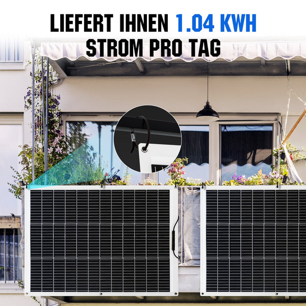 260Wp 12V Off Grid Zonne-energie systeem voor Campers met MPPT Zonnecontroller 12 V/24 V 15 A