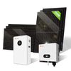 5KW Hybrid inverter und 48V 10KWH Speicher PV Akku Wandmontage, 48V 2580W Netzgekoppeltes Kit（6*430W Solarpanel)