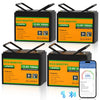 12V 100Ah LiFePO4 Lithium batterie mit Bluetooth und Untertemperaturschutz