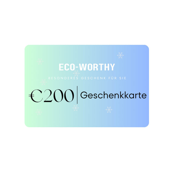 ECO-WORTHY Cadeaubon