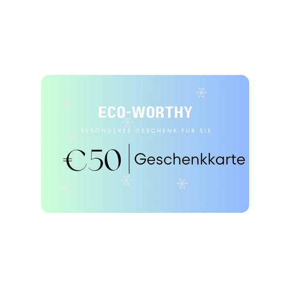 ECO-WORTHY Cadeaubon