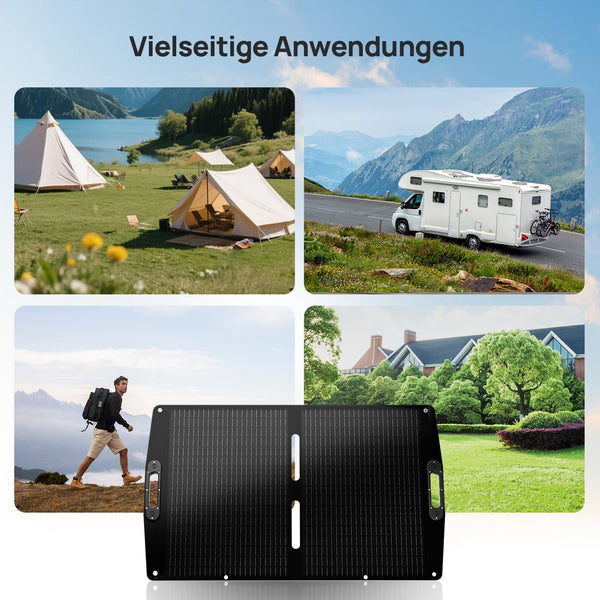 ECO-WORTHY 100Wp 12V Opvouwbare Zonnepaneeltas Pro voor Kamperen
