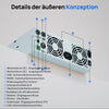 ECO-WORTHY 48V 3000W All-in-One Zonne-Omvormer-Lader | MPPT 60A, 3400W PV-Ingang
