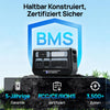 ECO-WORTHY Tragbare 2400W Powerstation mit 2048Wh Lithium-Batterie I WLAN und Bluetooth I Notstromversorgung