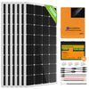 1000Wp 24V (6x170Wp) Komplettset MPPT Solaranlage mit 2,4kWh Lithium Speicher+3kW Wechselrichter