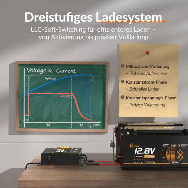 Lithink 14.6V 10A Waterdichte Dubbellader – voor LiFePO₄, NCM en Loodbatterijen