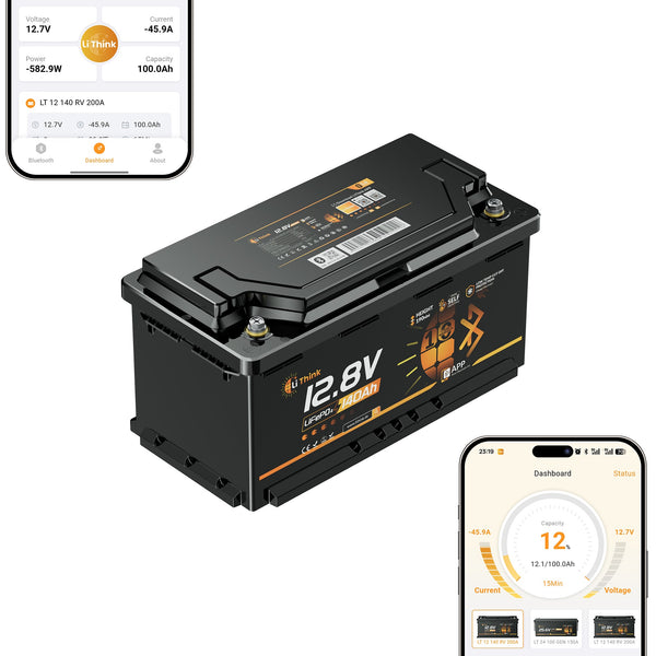 Lithink 12V 140Ah H190 LiFePO4 Batterie
