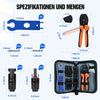 Zonne-krimpzangen Set voor 2,5/4,0/6,0mm² Zonne-kabel, 10 Paar Zonne-stekkers + 2 x Zonne-sleutels, Set voor Zonne-installatie, Fotovoltaïek
