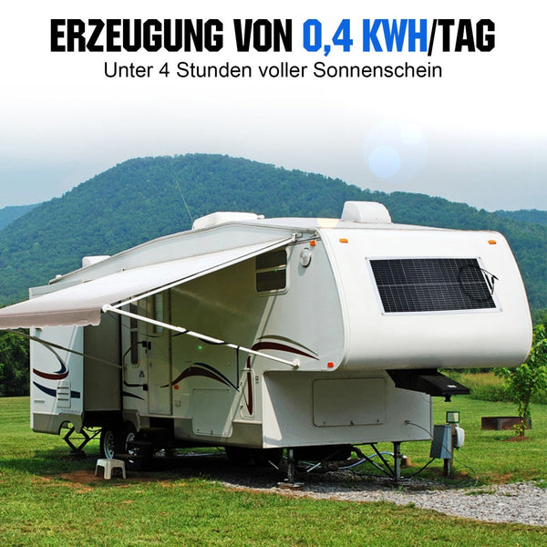 100Wp 12V Flexibles Solarmodul Monokristallin