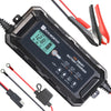 5A & 10A 12V Automatisches Intelligentes Batterie-Ladegerät mit LCD-Display für Lithium(LiFePO4) Batterien
