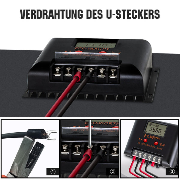 PWM Solarladeregler 60A 12V/24V