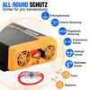 480Wp 12V (4x120Wp) Komplettset MPPT Solaranlage mit 1,2kWh Lithium Speicher+1,1kW Wechselrichter