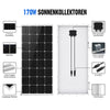 680Wp 12V (4x170Wp) Komplettset MPPT Solaranlage mit 2,4kWh Lithium Speicher+2kW Wechselrichter