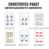 Verstellbare mehrteilige Solarmodul Montagehalterungen für 1-4 Stück Solarmodule