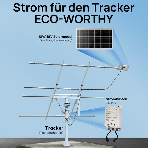 Zweiachsiges Solar Tracking System mit Solar Tracker