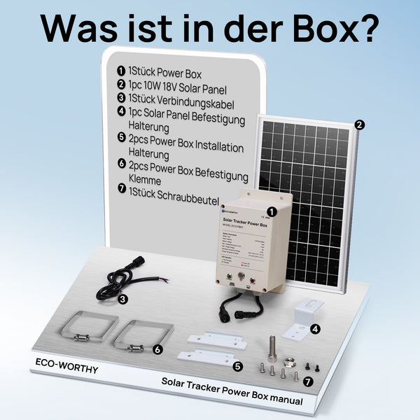 Zweiachsiges Solar Tracking System mit Solar Tracker