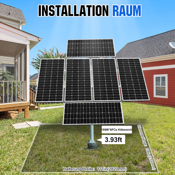Zweiachsiges Solar Tracking System mit Solar Tracker