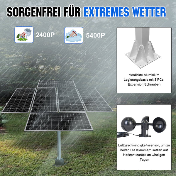 Zweiachsiges Solar Tracking System mit Solar Tracker